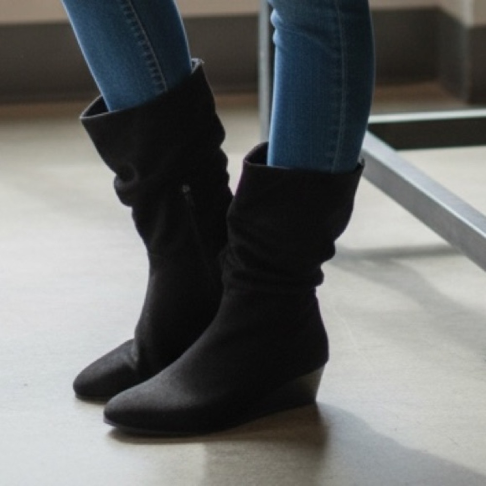 Massini Jocelyn Black Women's Wedge Boots